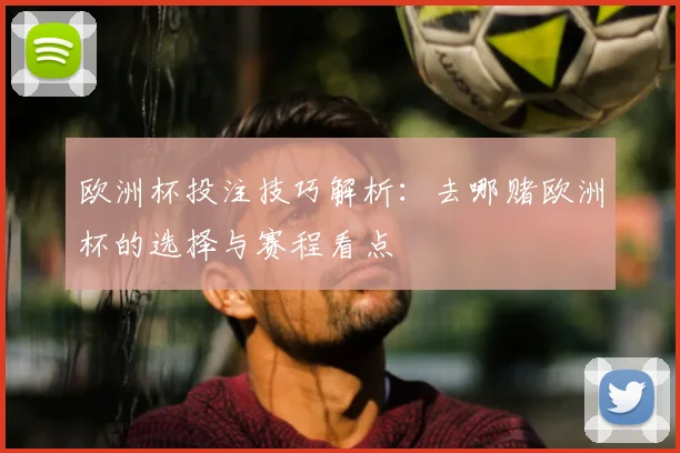 欧洲杯投注技巧解析:去哪赌欧洲杯的选择与赛程看点